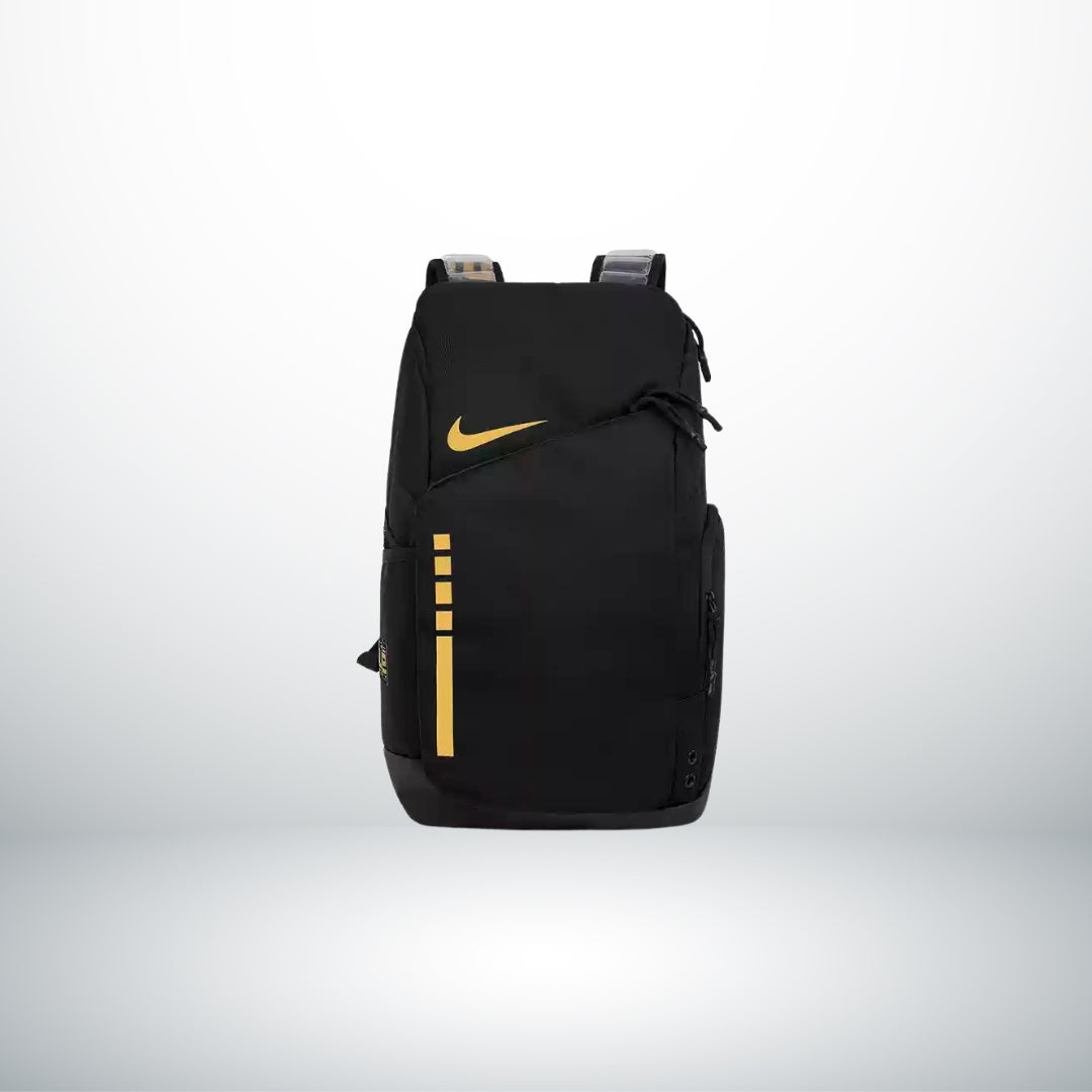 Nike hoops elite backpack black and gold on sale