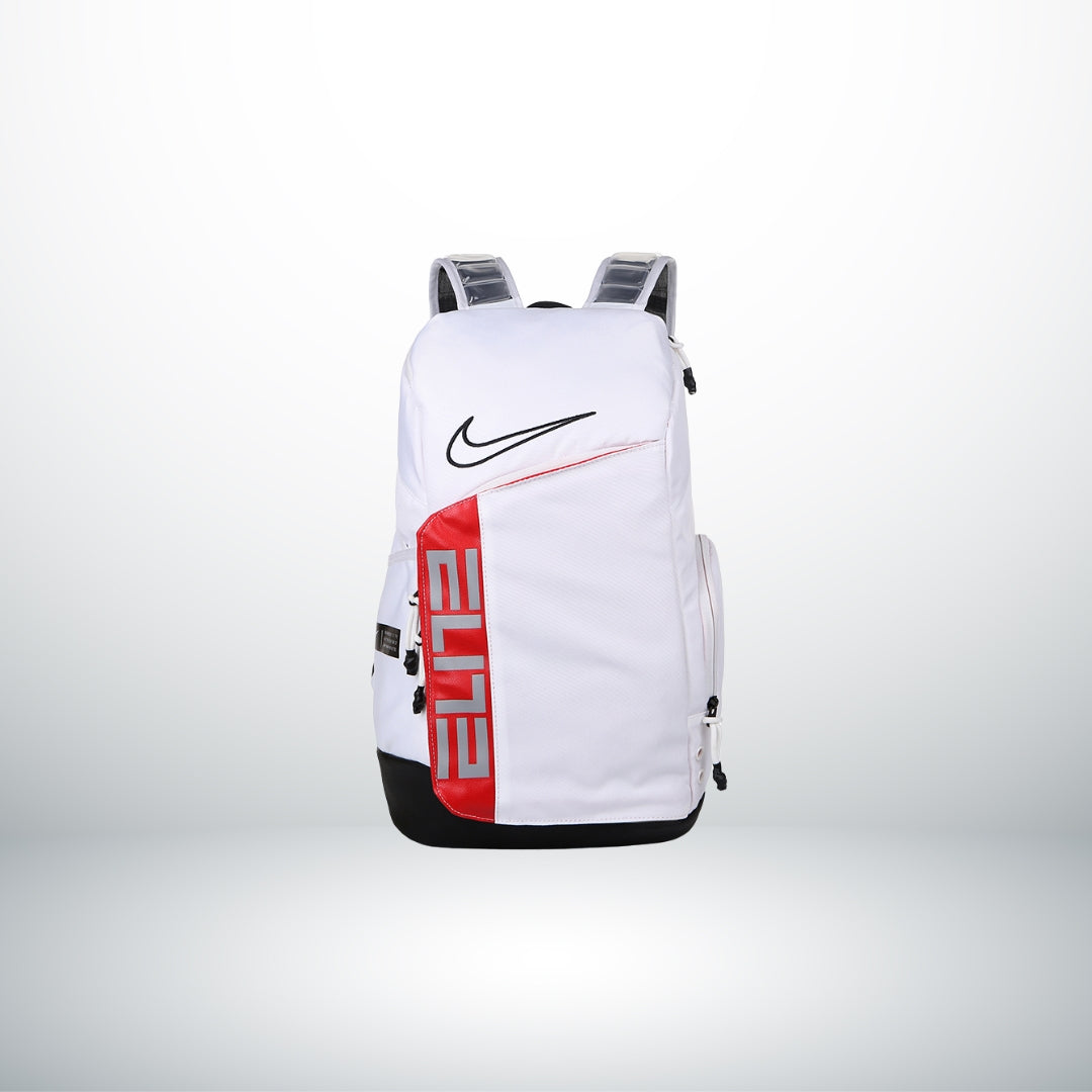 Nike Elite Pro Basketball Backpack White Red