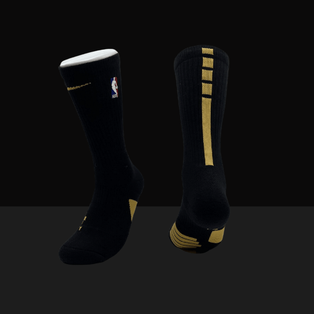 Nike NBA Elite Crew Socks Black Gold