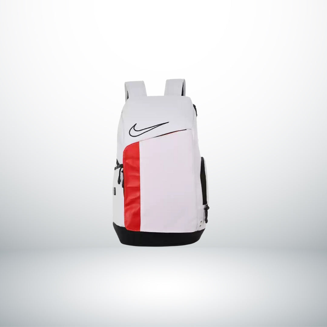 Nike elite backpack white and red online