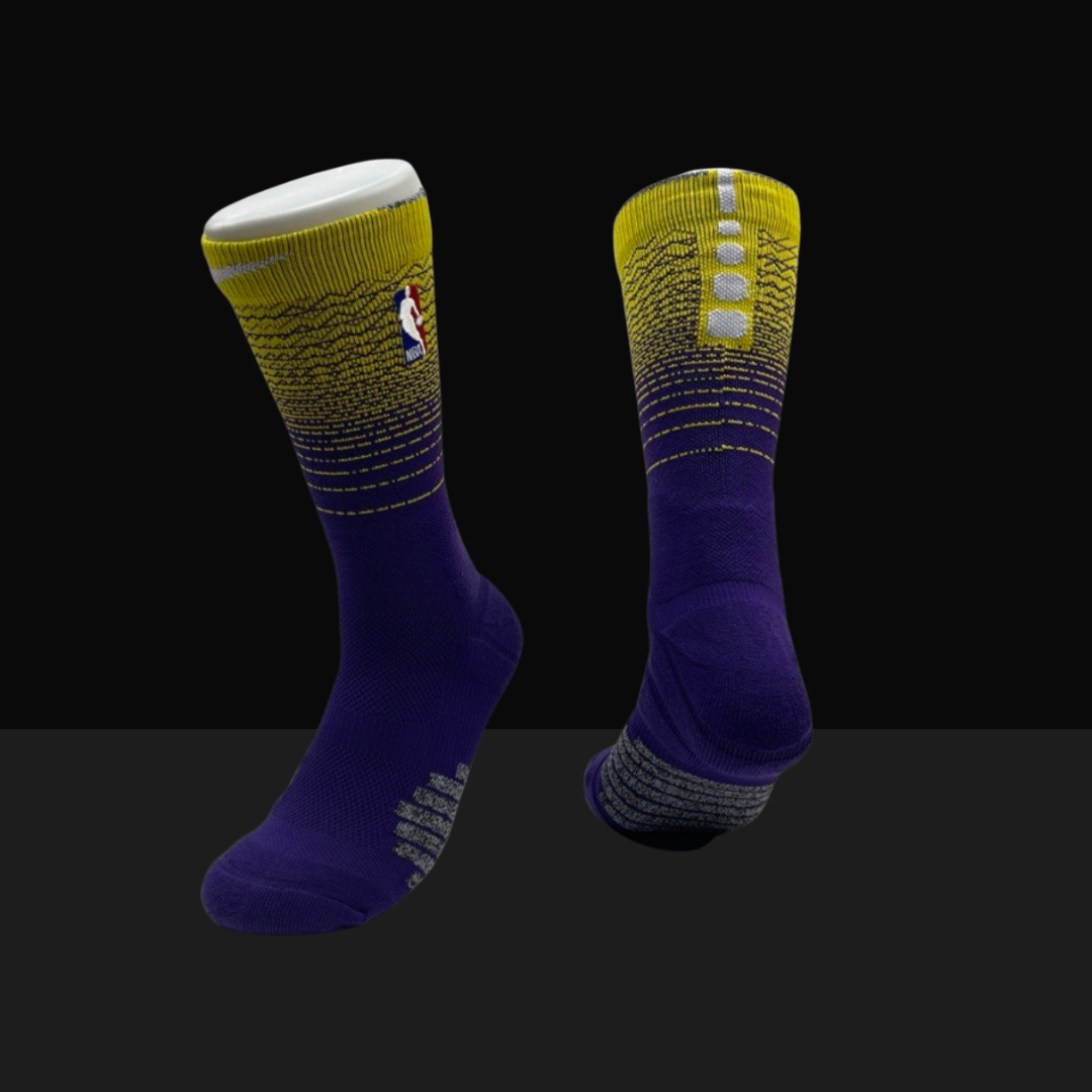 Nike NBA Elite Crew Socks Lakers Gradient Edition