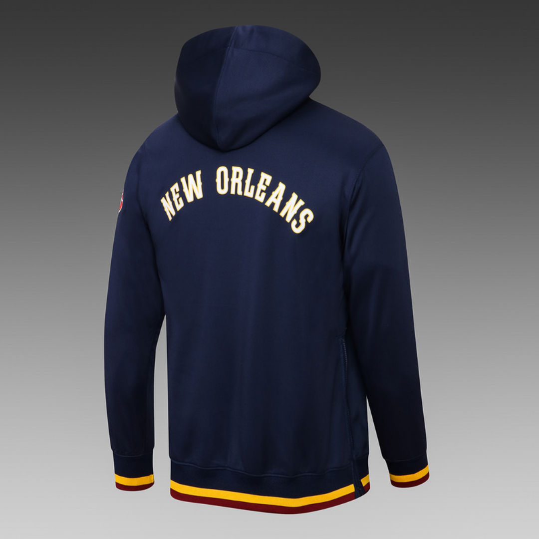 Nike New Orleans Pelicans 75th Anniversary Performance Showtime Jacket & Pants Set - Navy