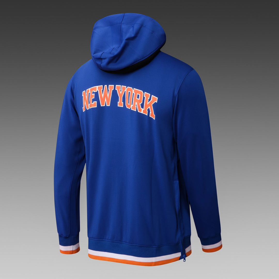 Nike New York Knicks 75th Anniversary Performance Showtime Jacket & Pants Set - Blue