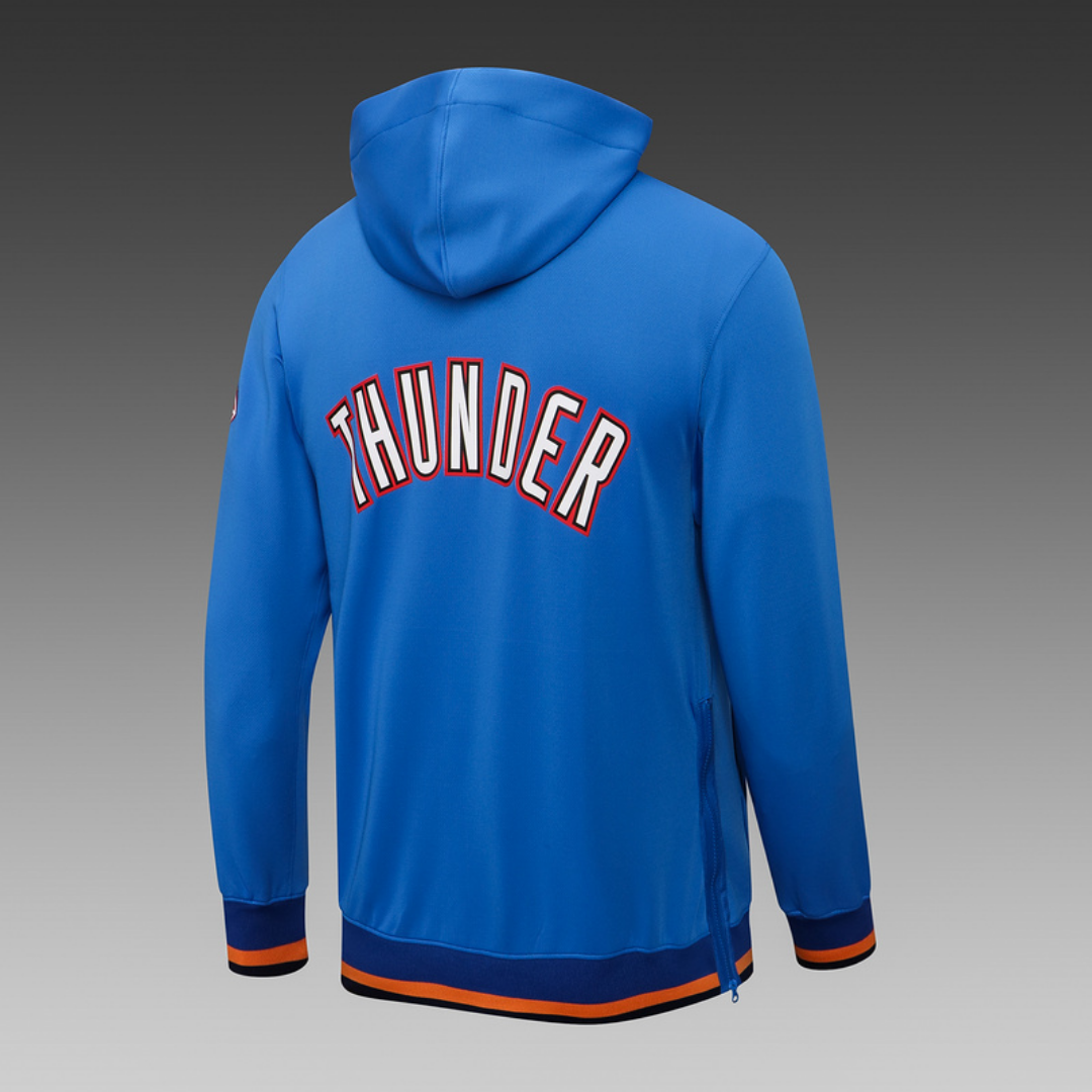 Nike Oklahoma City Thunder 75th Anniversary Performance Showtime Jacket & Pants Set - Blue