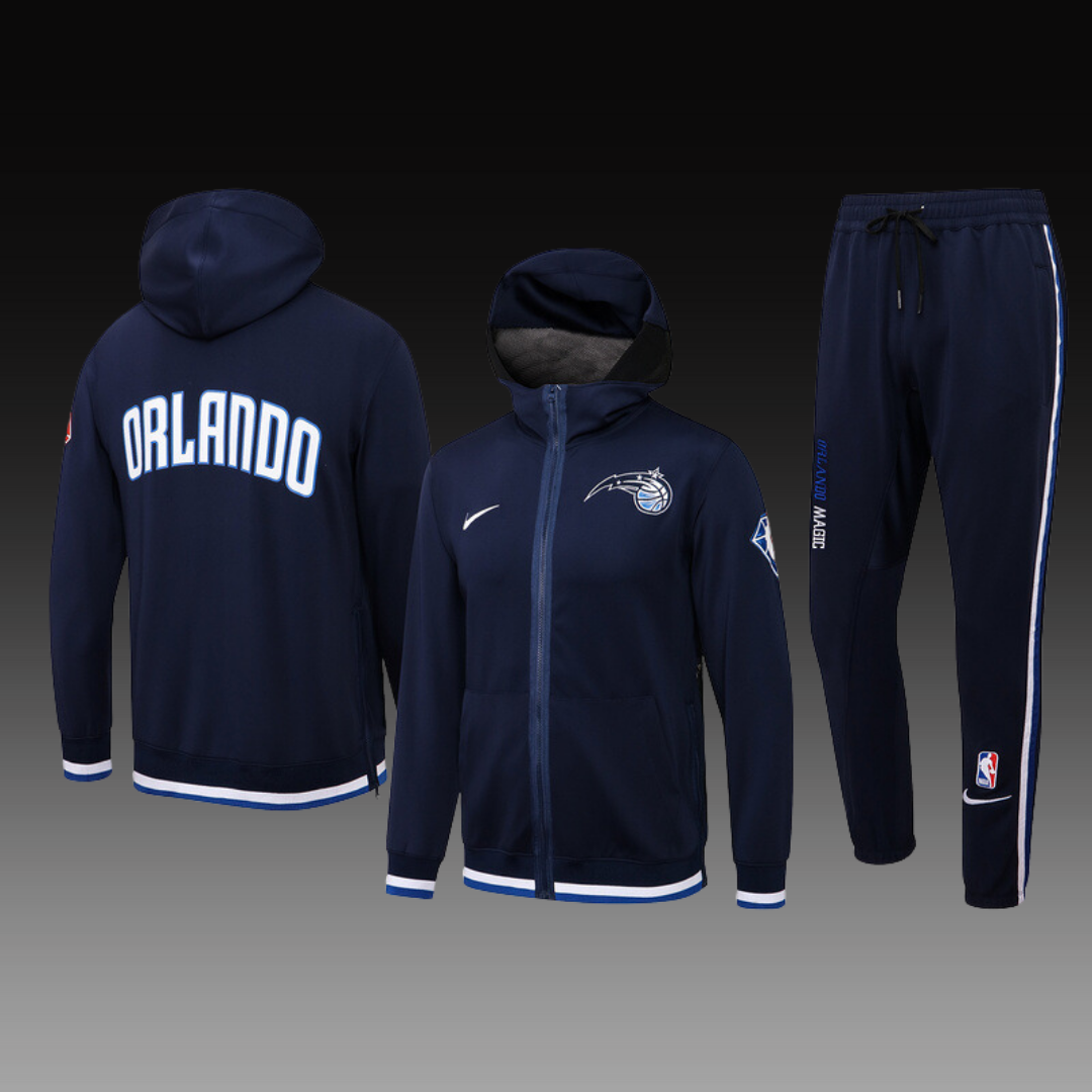 Nike Orlando Magic 75th Anniversary Performance Showtime Jacket & Pants Set - Navy