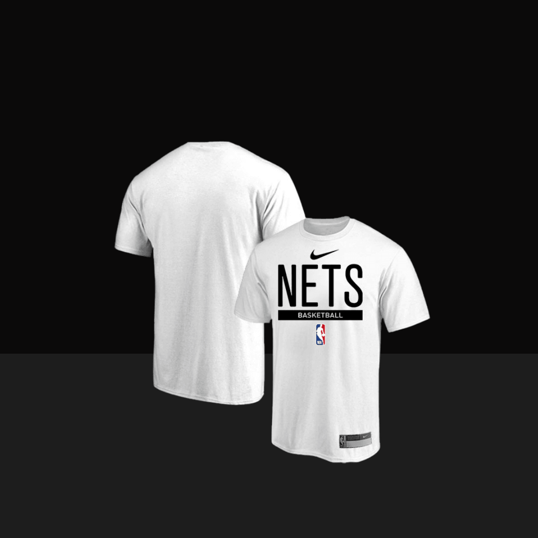 2022/23 Brooklyn Nets Nike Practice Performance Short Sleeve T-Shirt - Basketb