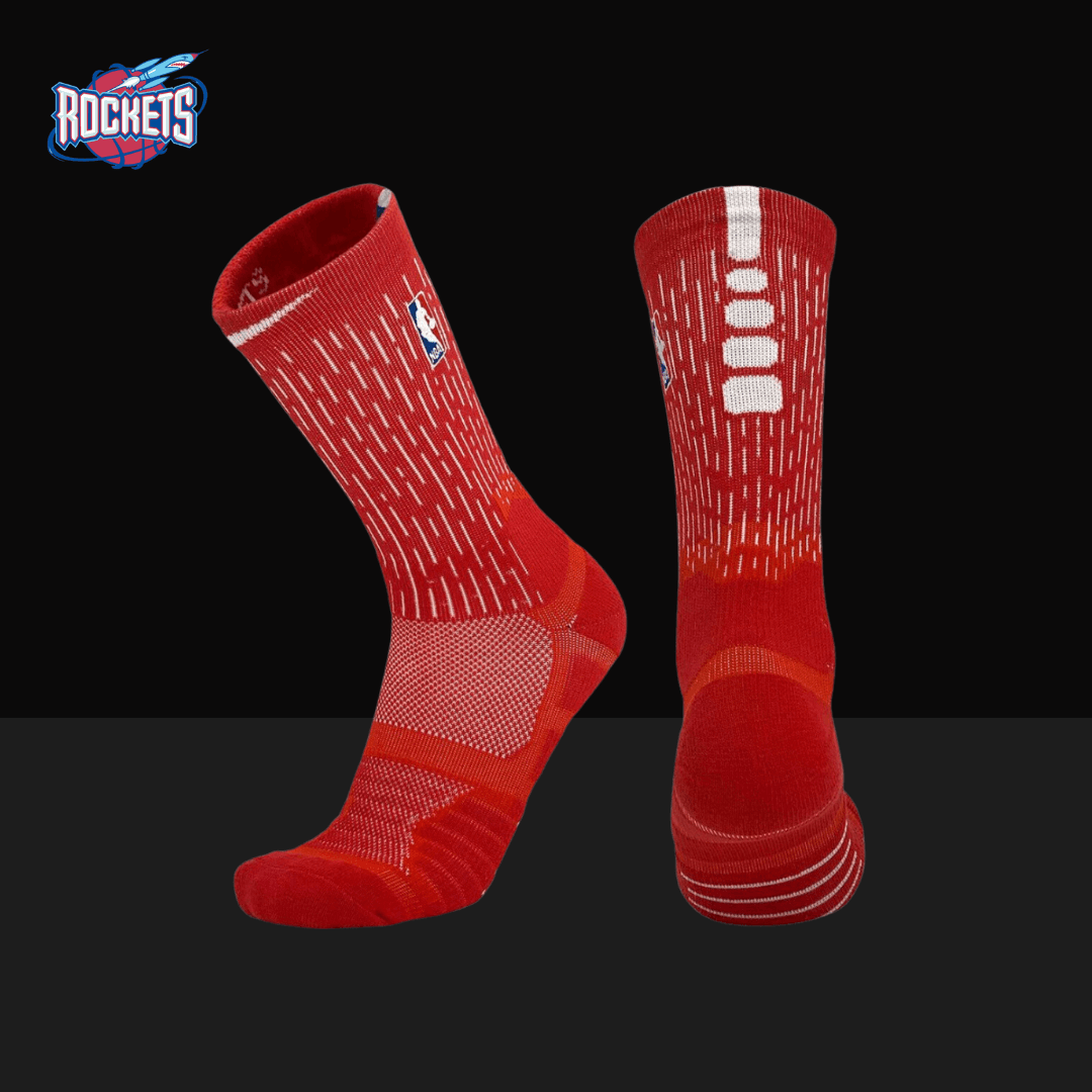 Nike NBA Elite Socks - 2017 Rockets City Edition, On Feet