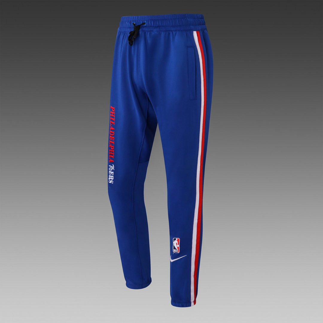 Nike Philadelphia 76ers 75th Anniversary Performance Showtime Jacket & Pants Set - Blue