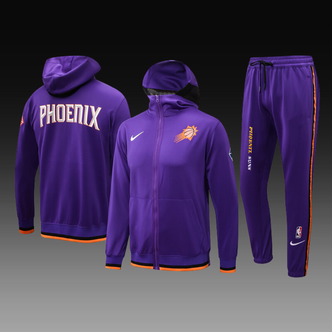 Nike Phoenix Suns 75th Anniversary Performance Showtime Jacket & Pants Set - Purple