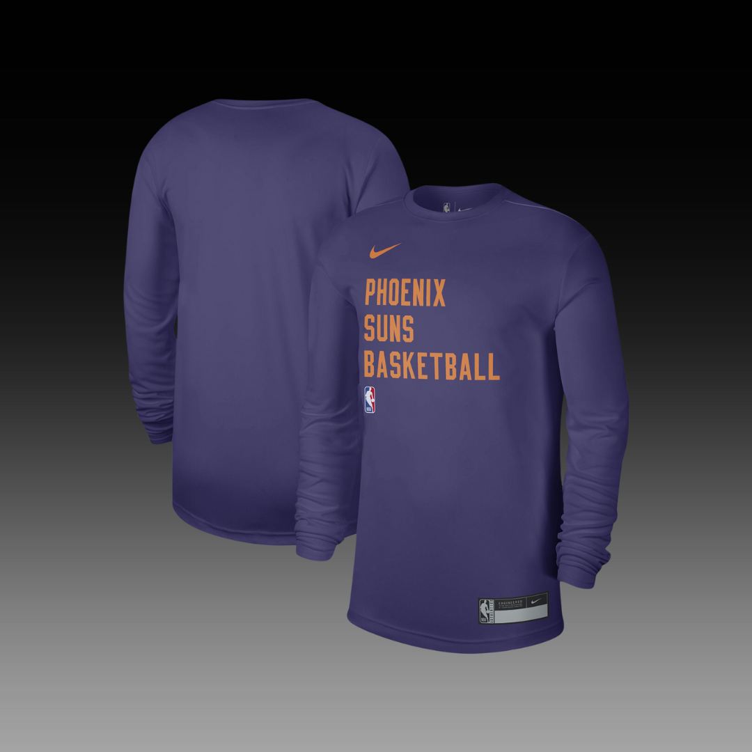 T-shirt à manches longues de pratique essentielle de Phoenix Suns