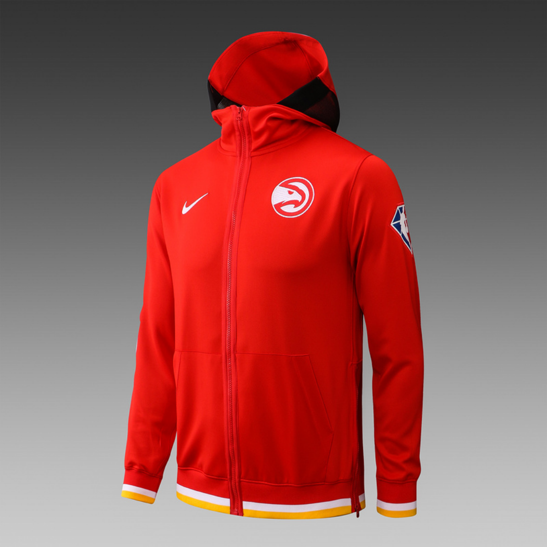 Nike Atlanta Hawks 75th Anniversary Performance Showtime Jacket & Pants Set - Red