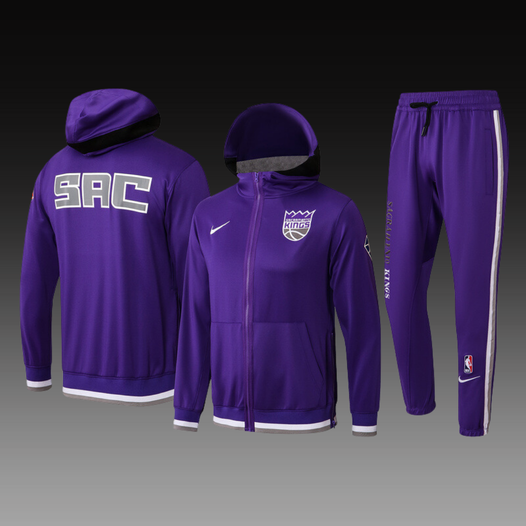 Nike Sacramento Kings 75th Anniversary Performance Showtime Jacket & Pants Set - Purple