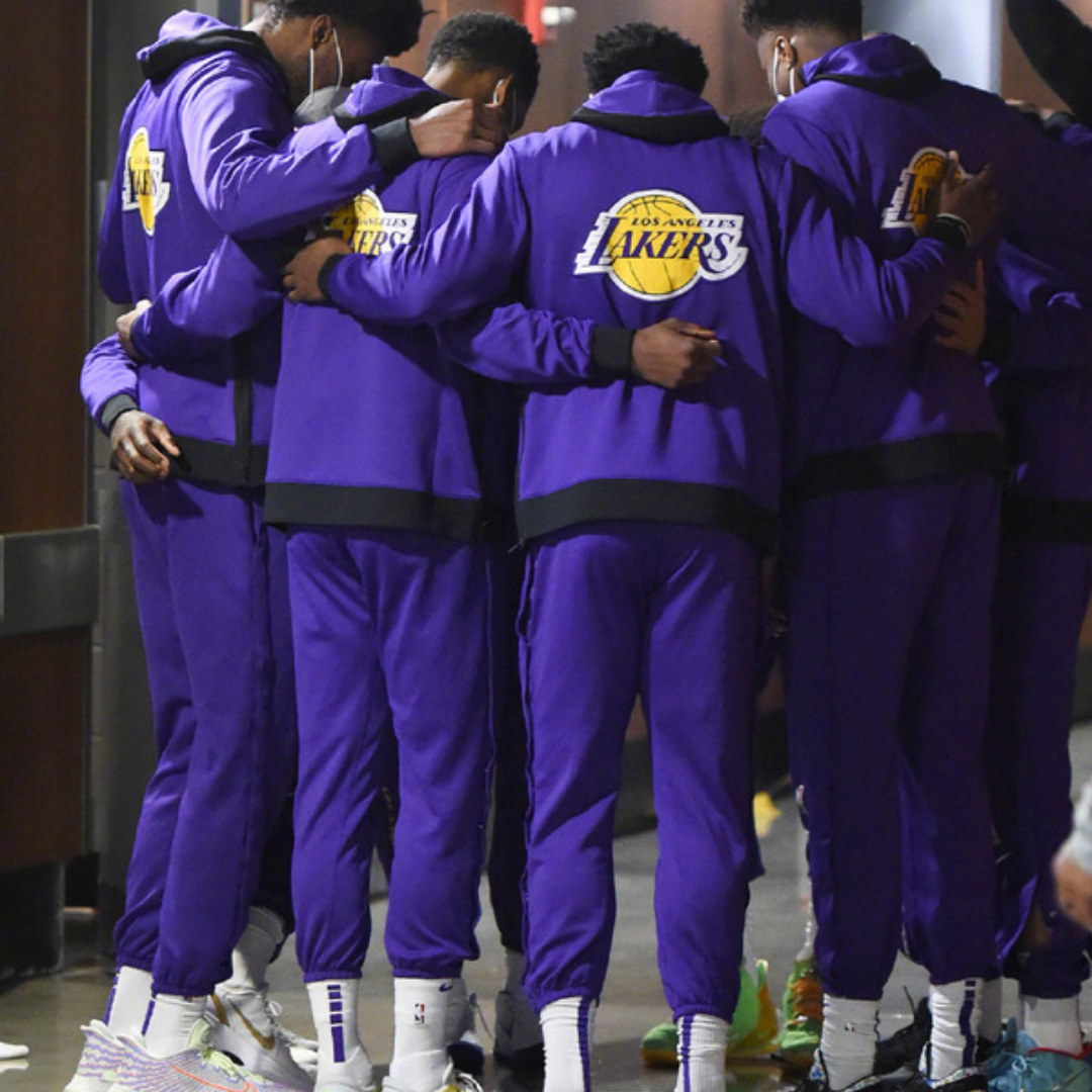 Nike Los Angeles Lakers Showtime Performance Full-Zip Hoodie Jacket - Purple