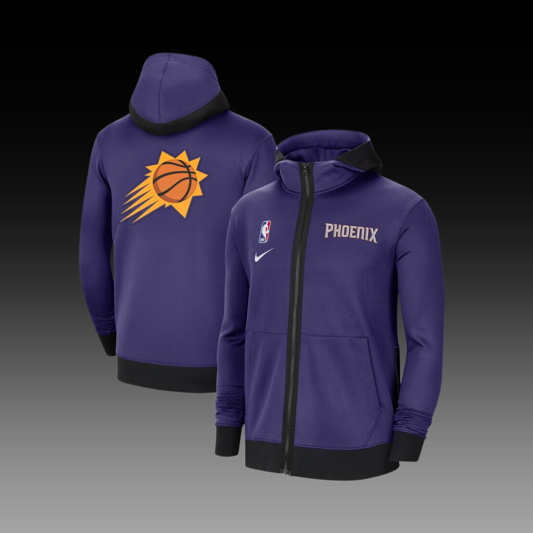 Nike Phoenix Suns Showtime Performance Full-Zip Hoodie Jacket - Purple