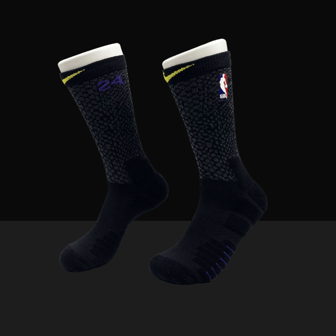 Nike NBA Elite Socks - Lakers Kobe City Edition 2017, On Feet