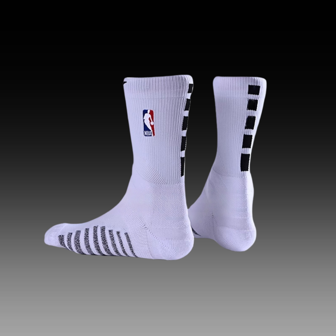 Nike NBA PRO Grip Crew Socks - White