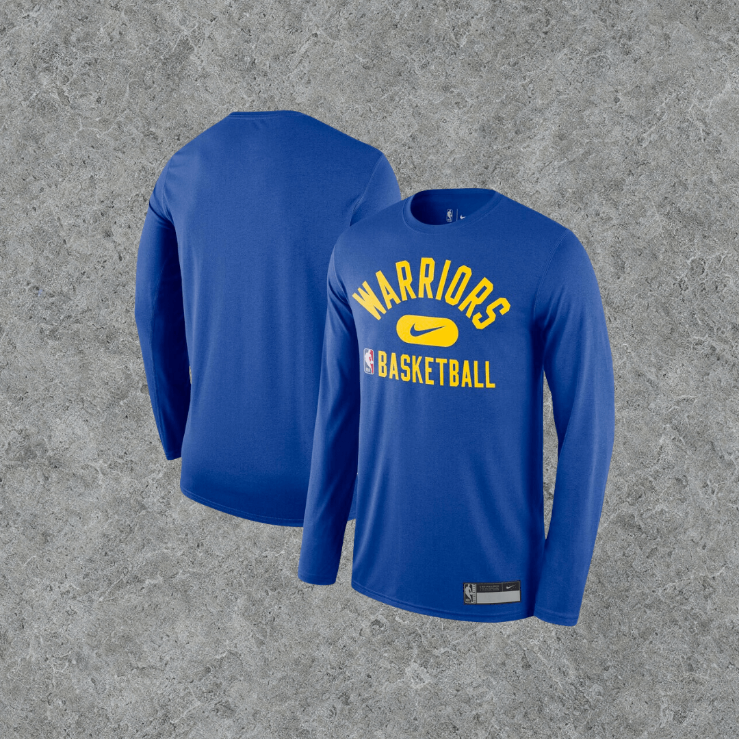 Golden State Warriors Nike 2021/22 On-Court Practice Legend Performance Long Sleeve T-Shirt - Basketb