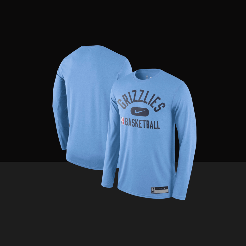 Memphis Grizzlies Nike 2021 22 T shirt a manches longues Legende de pr