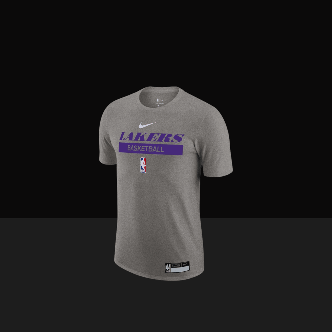 2022/23 Los Angeles Lakers Nike Practice Performance Short Sleeve T-Shirt - Basketb