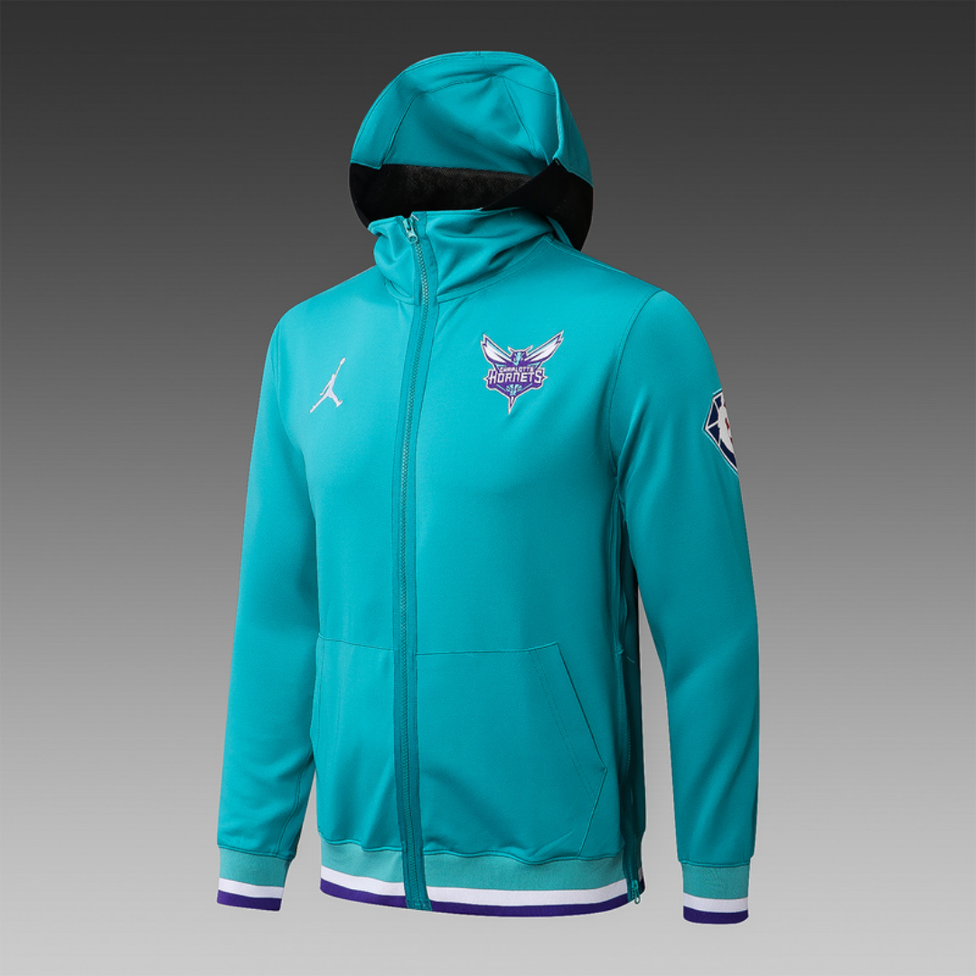 Jordan Charlotte Hornets 75th Anniversary Performance Showtime Jacket & Pants Set - Black