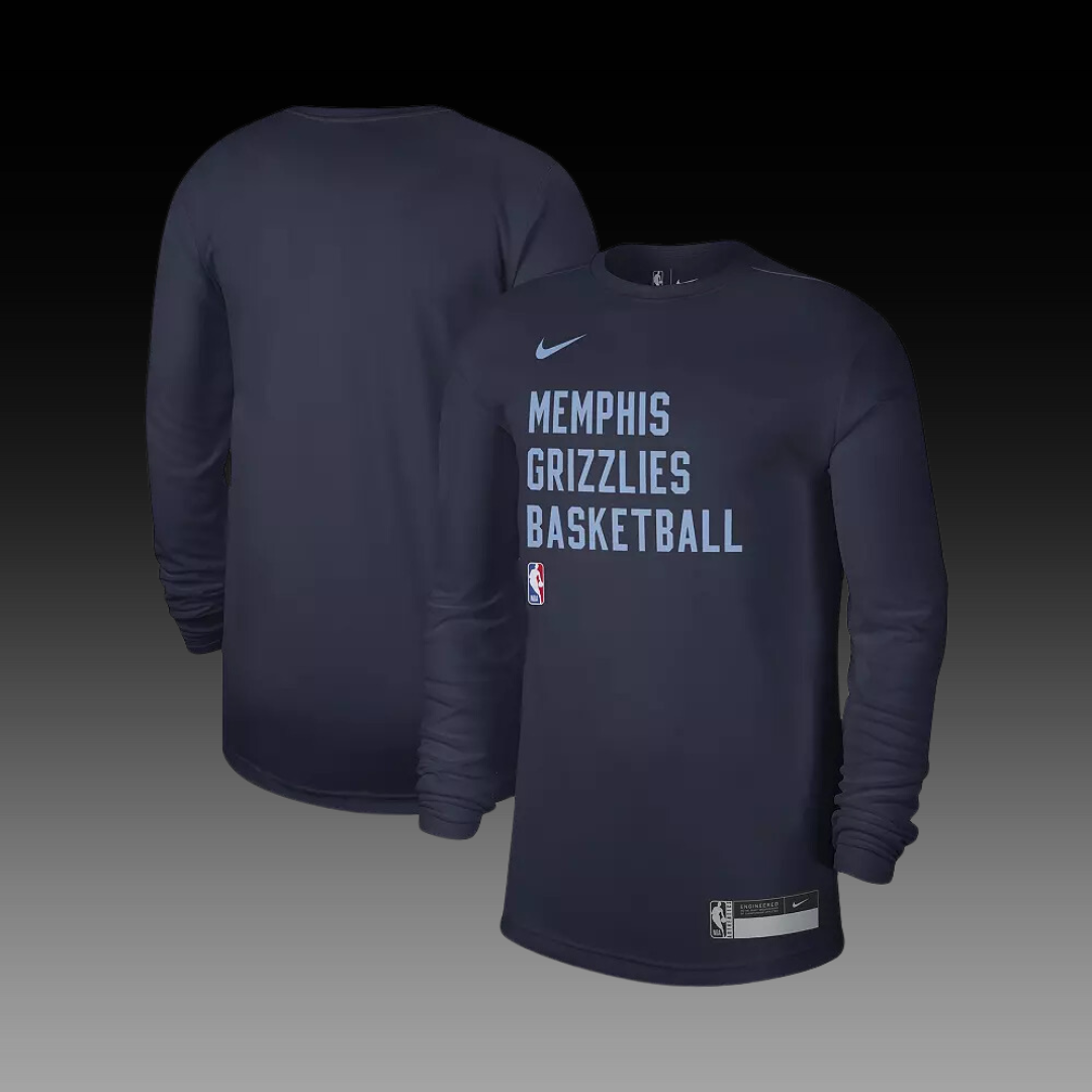 Memphis Grizzlies Essential Practice T-shirt a maniche lunghe