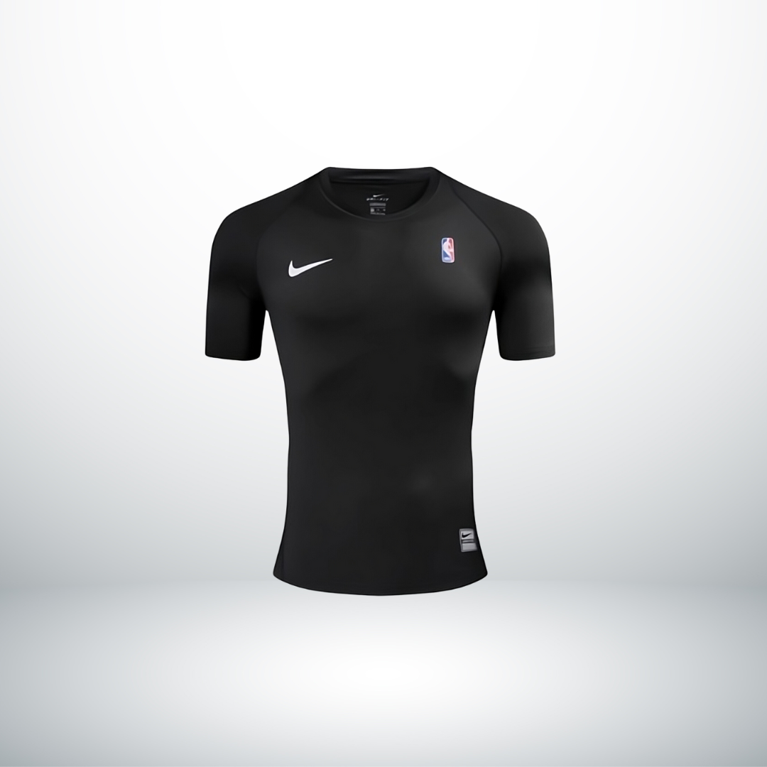 Nike NBA Elite PRO Black Compression Short Sleeve T-Shirt