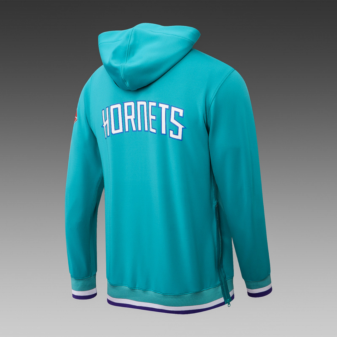 Jordan Charlotte Hornets 75th Anniversary Performance Showtime Jacket & Pants Set - Black