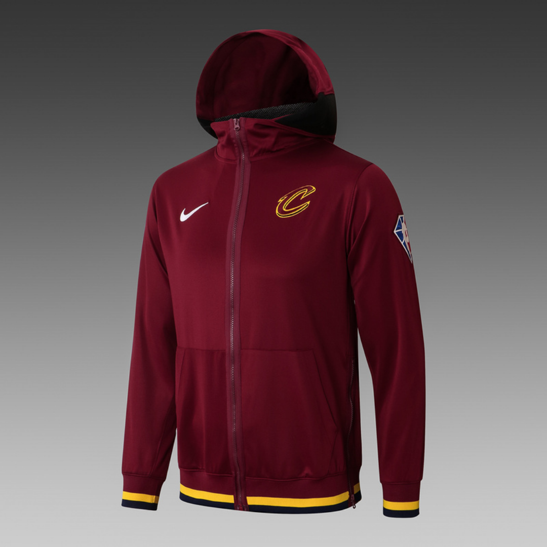 Nike Cleveland Cavaliers 75th Anniversary Performance Showtime Jacket & Pants Set - Black