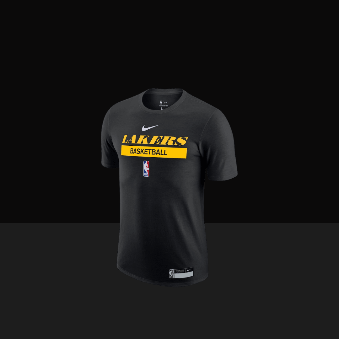 2022/23 Los Angeles Lakers Nike Practice Performance Short Sleeve T-Shirt - Basketb