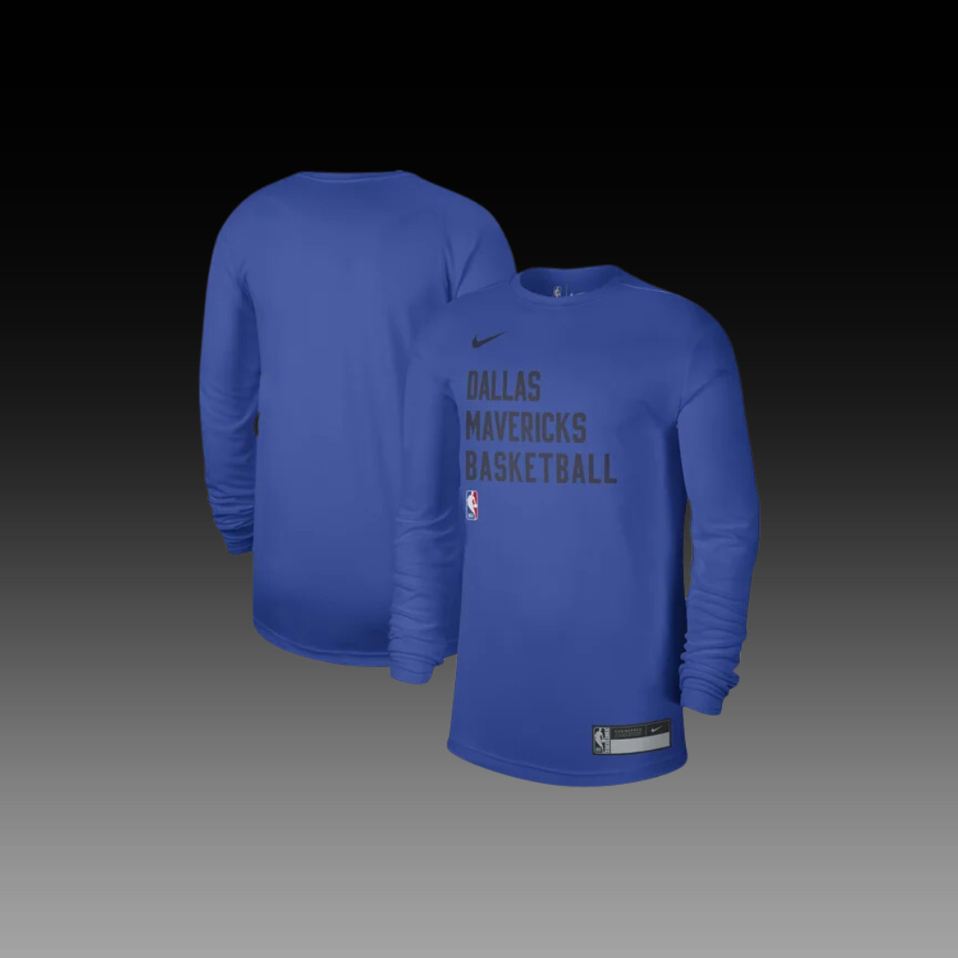 Dallas Mavericks 2023/24 Essential Practice Long Sleeve T-Shirt