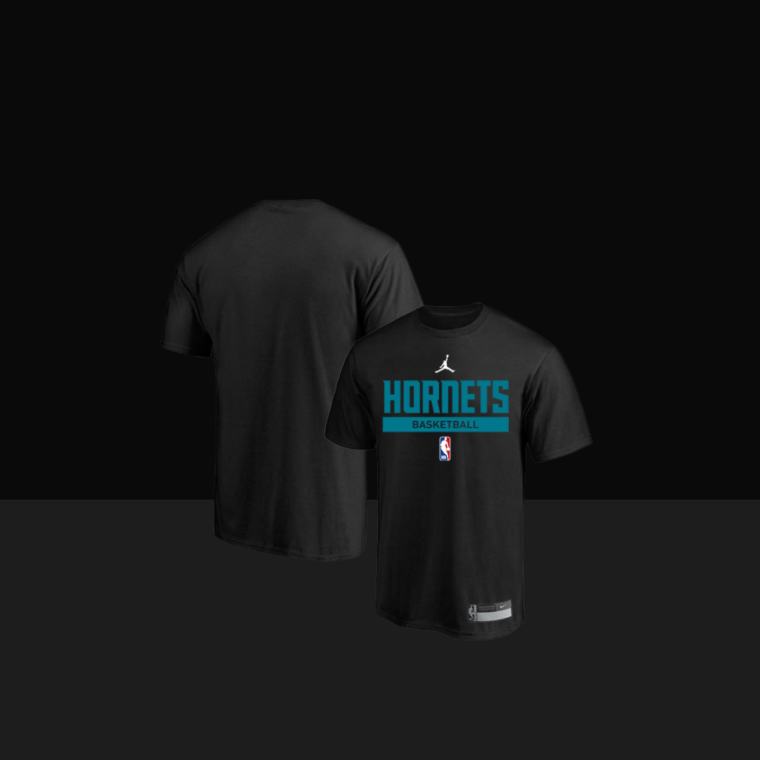 2022/23 Charlotte Hornets Nike Practice Rendimiento Camiseta de manga corta