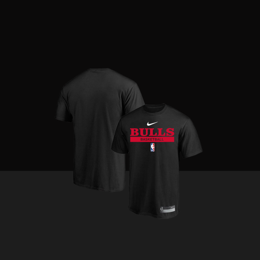 2022/23 Chicago Bulls Nike Practice Performance T-shirt à manches courtes