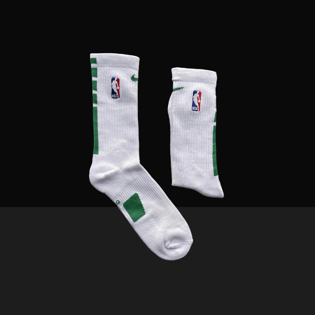 Nike NBA Elite Crew Socks - White/Green