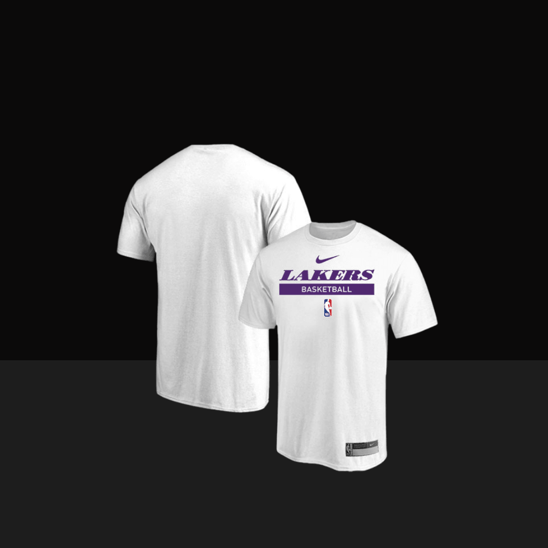 2022/23 Los Angeles Lakers Nike Practice Performance Short Sleeve T-Shirt - Basketb