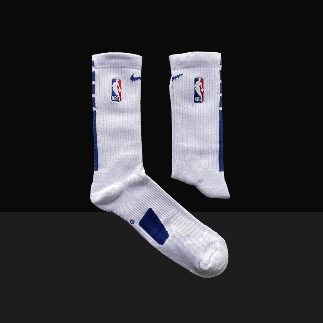 Nike NBA Elite Crew Socks - White/Navy