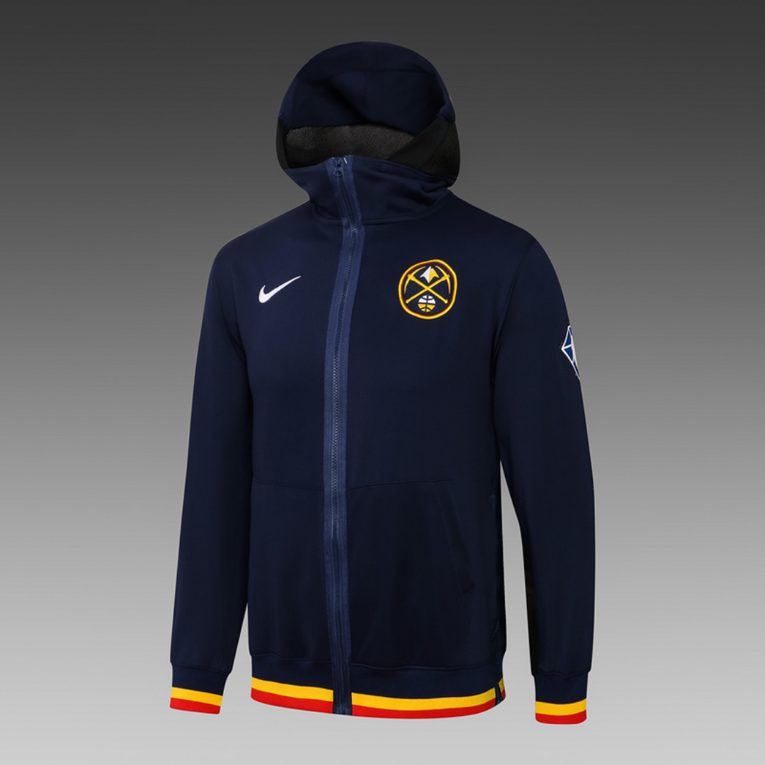 Nike Denver Nuggets 75th Anniversary Performance Showtime Jacket & Pants Set - Navy