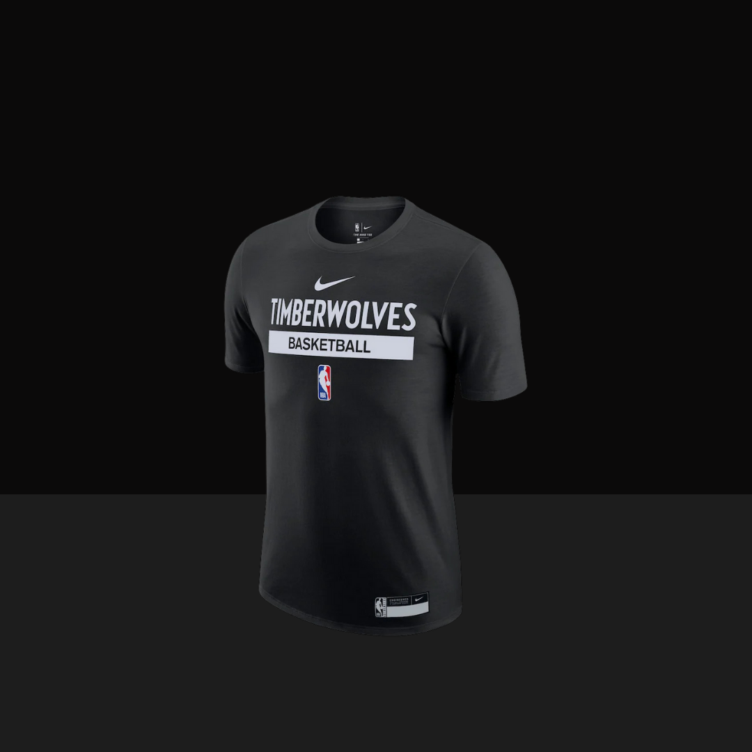 2022/23 Minnesota Timberwolves Nike Practice Performance T-shirt à manches courtes