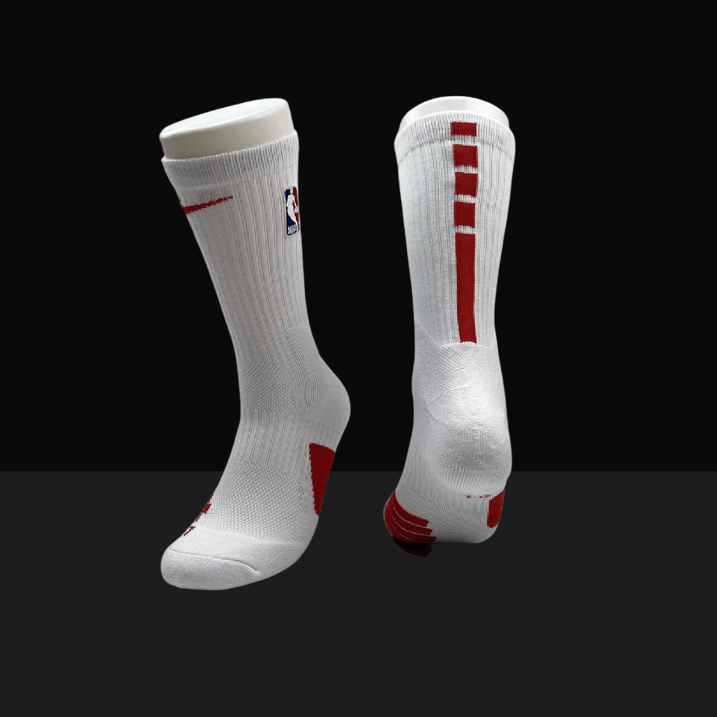 Nike NBA Elite Crew Socks White Red