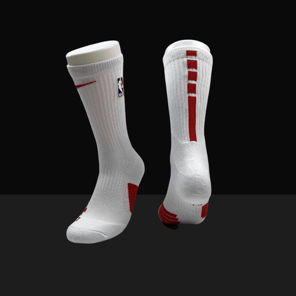 Nike NBA Elite Crew Socks White Red