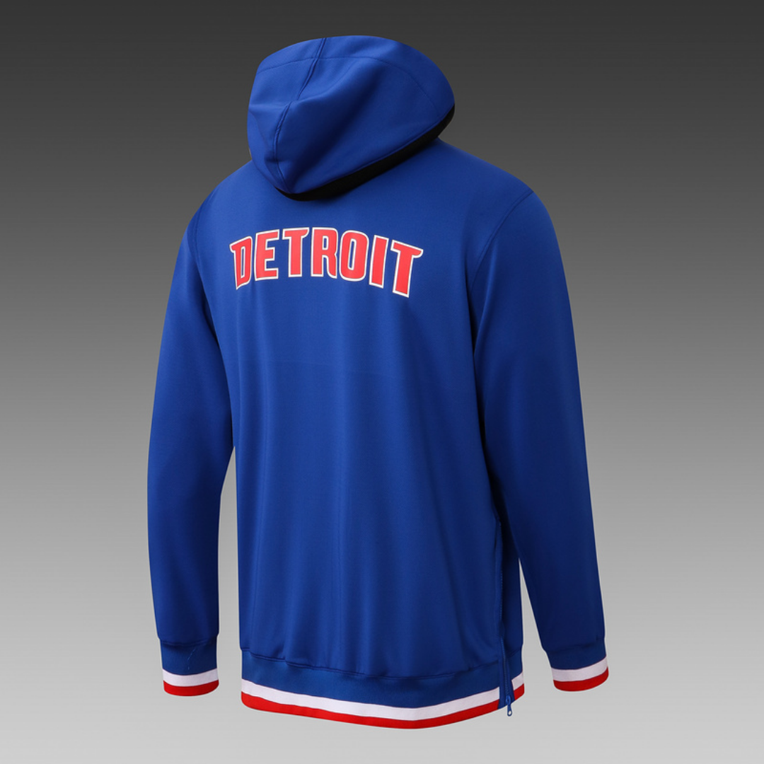 Nike Detroit Pistons 75th Anniversary Performance Showtime Jacket & Pants Set - Blue