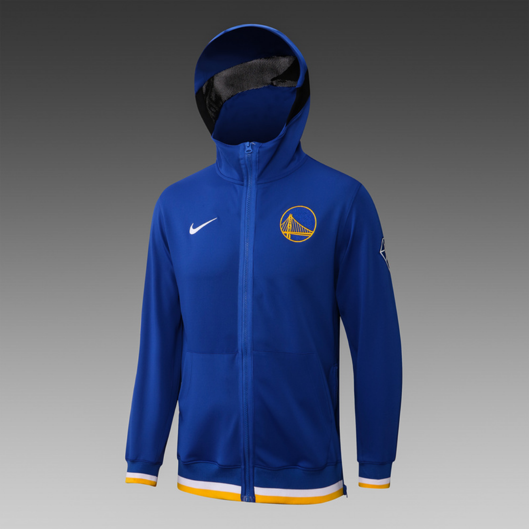 Nike Golden State Warriors 75th Anniversary Performance Showtime Jacket & Pants Set - Blue