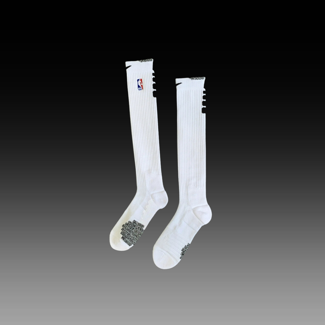 Nike NBA Knee High Socks - White/Black 2018