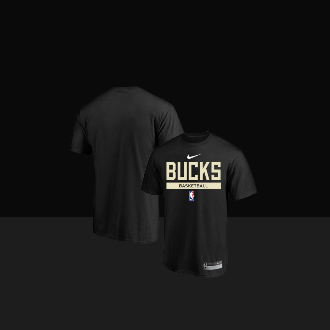 2022/23 Milwaukee Bucks Nike Übung Performance Performance Kurzarm T-Shirt