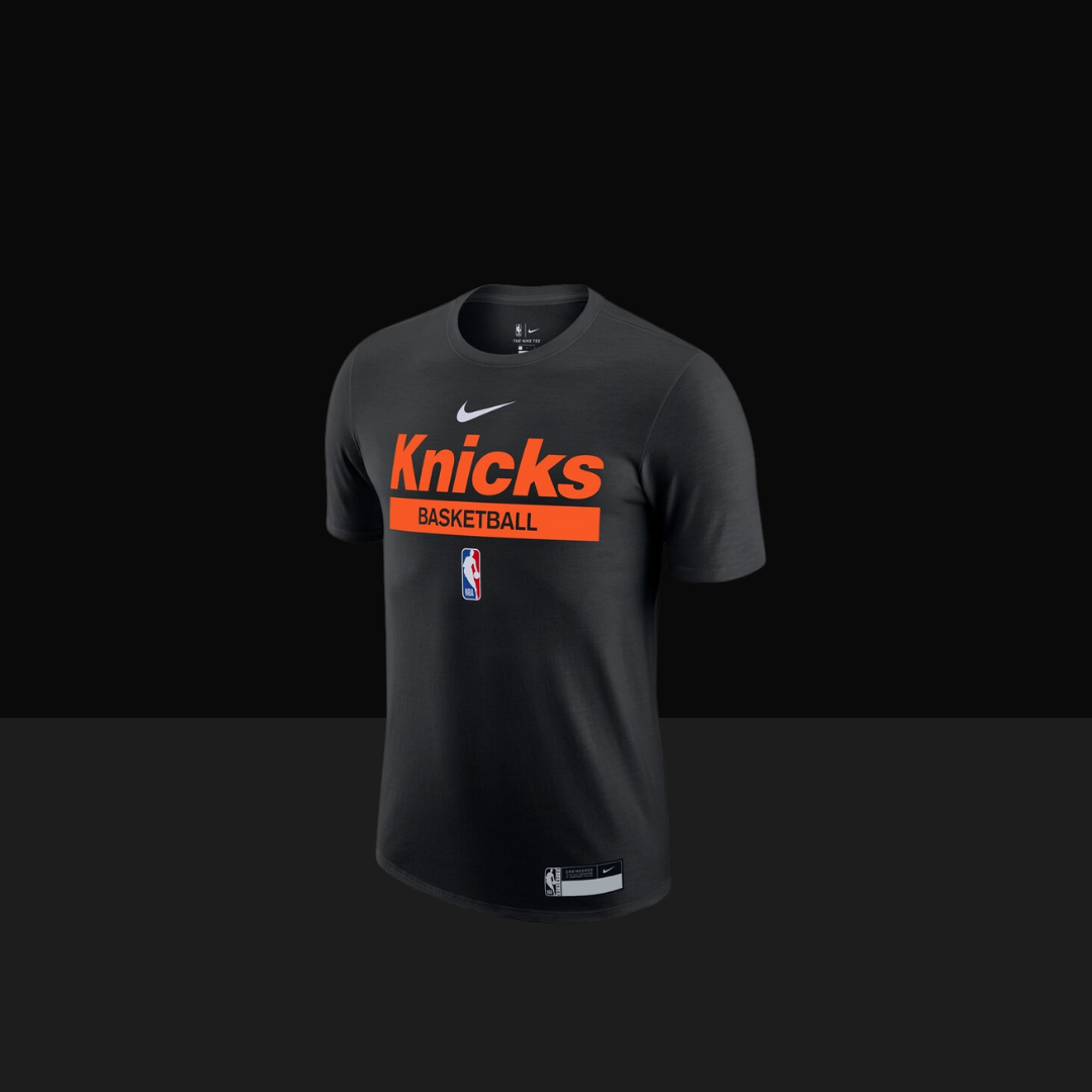 2022/23 New York Knicks Nike Praxis Performance Kurzarm T-Shirt