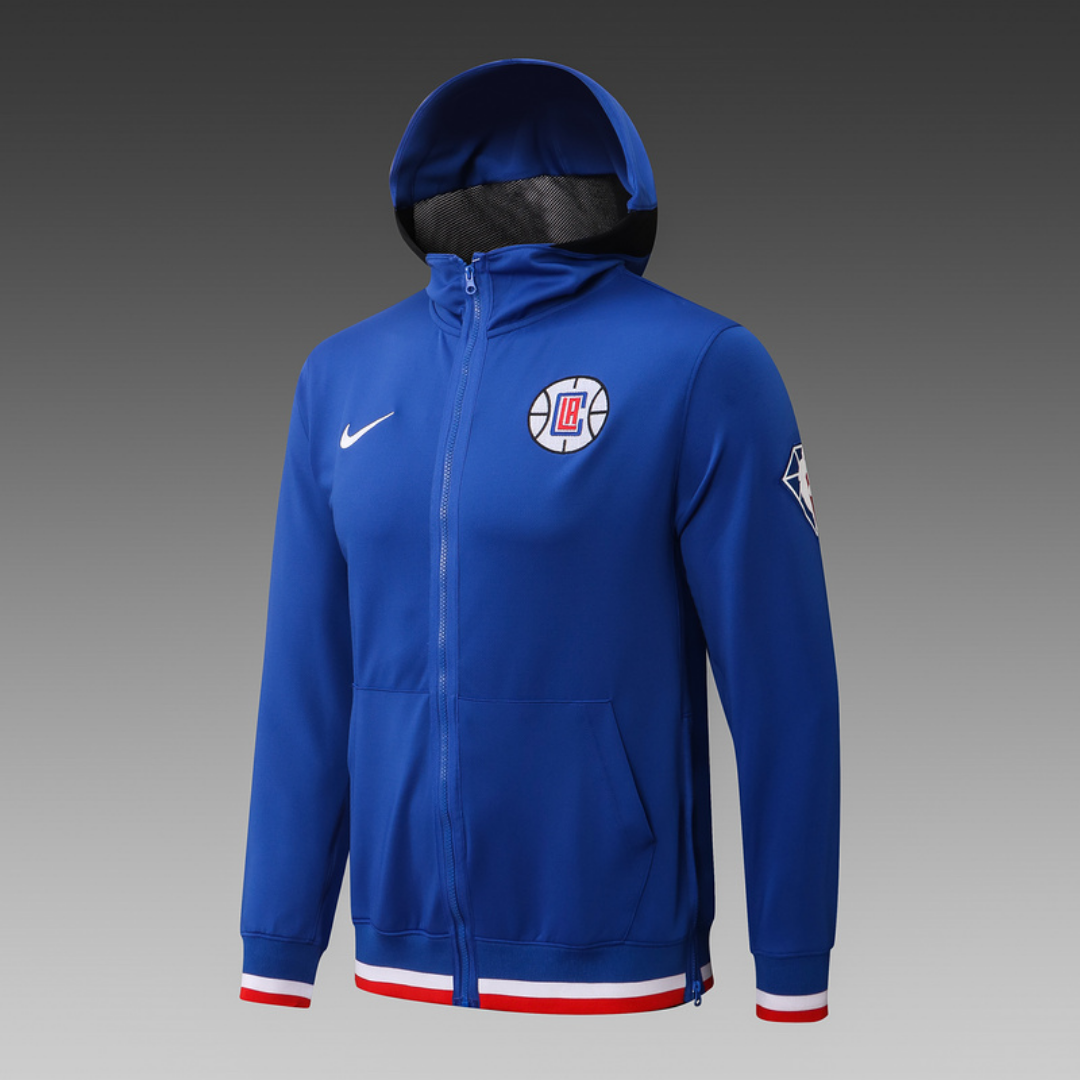 Nike Los Angeles Clippers 75th Anniversary Performance Showtime Jacket & Pants Set - Blue