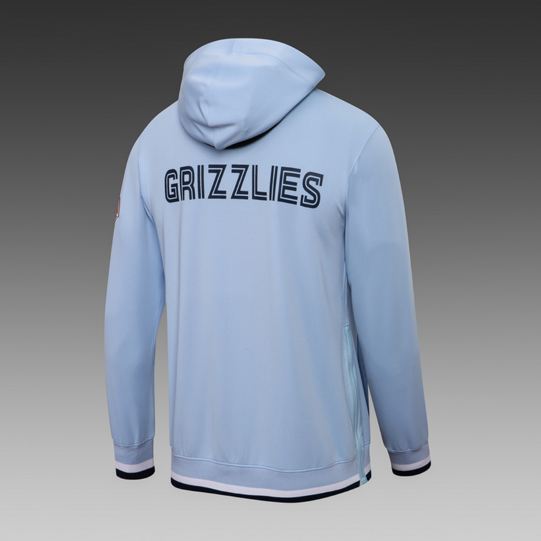 Nike Memphis Grizzlies 75th Anniversary Performance Showtime Jacket & Pants Set - Light Blue