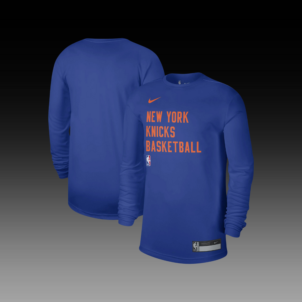 New York Knicks 2023 24 Essential Practice Long Sleeve T Shirt