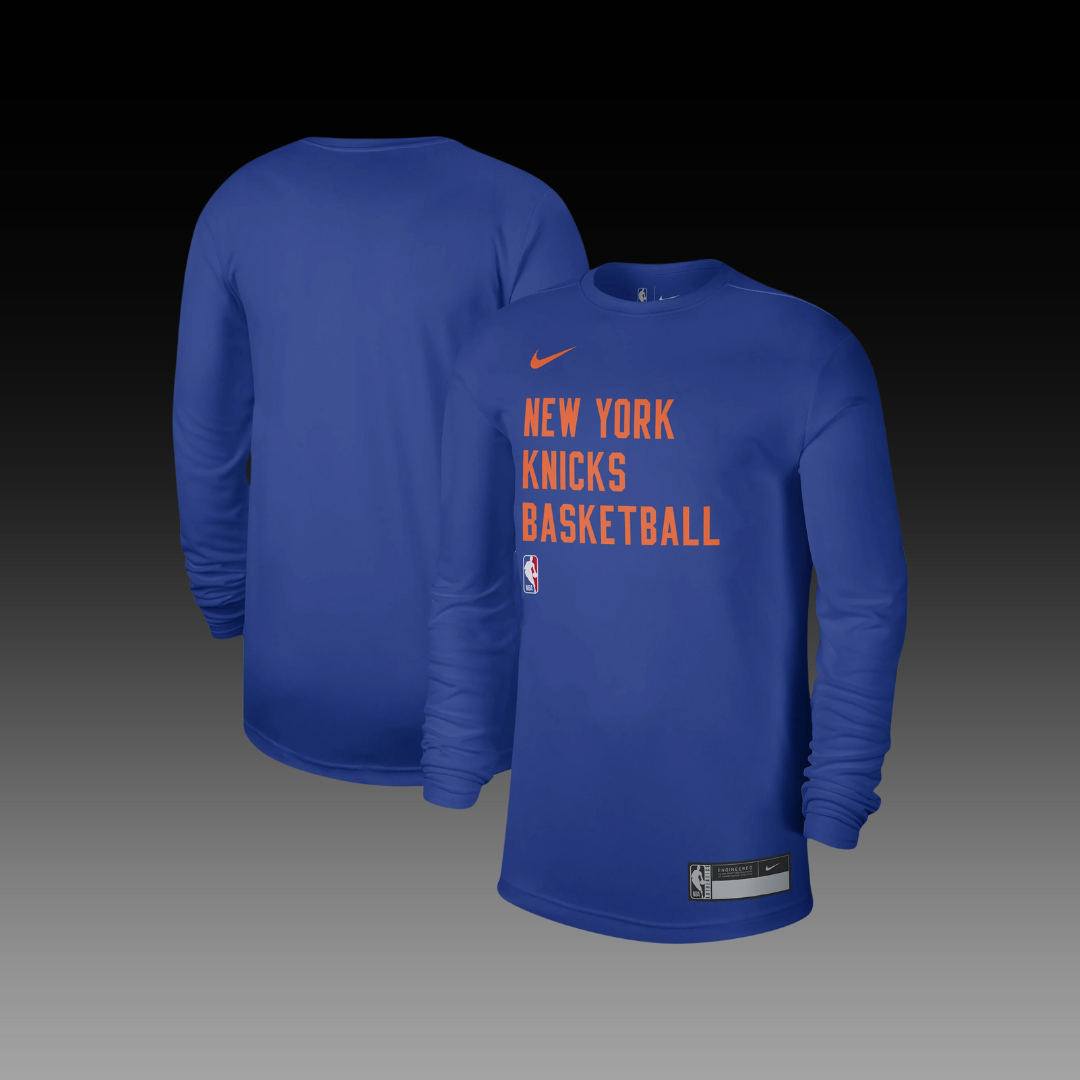 Camiseta de manga larga práctica esencial de New York Knicks