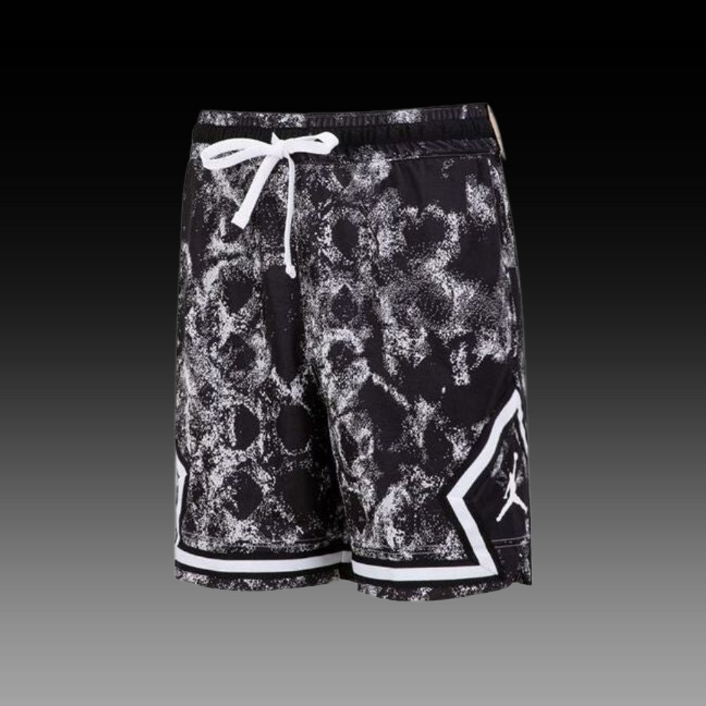 Air Jordan Diamond Basketball Shorts Black White