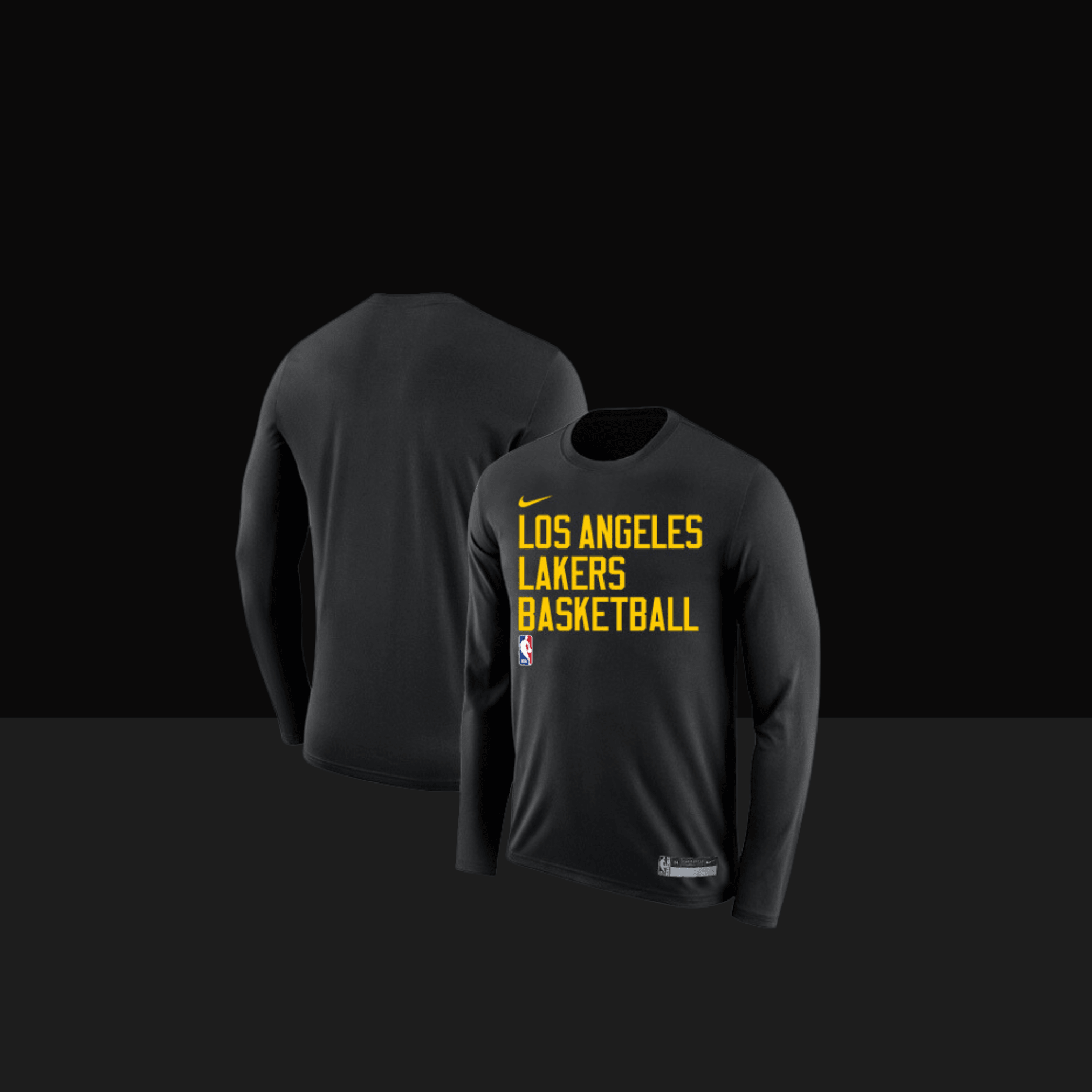 Los Angeles Lakers Essential Practice Long Sleeve T-Shirt - Basketb